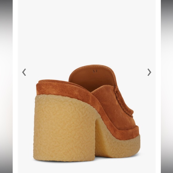 CHLOÉ
Jamie Ochre Suede Platform Mule, 80mm - Picture 2 of 5